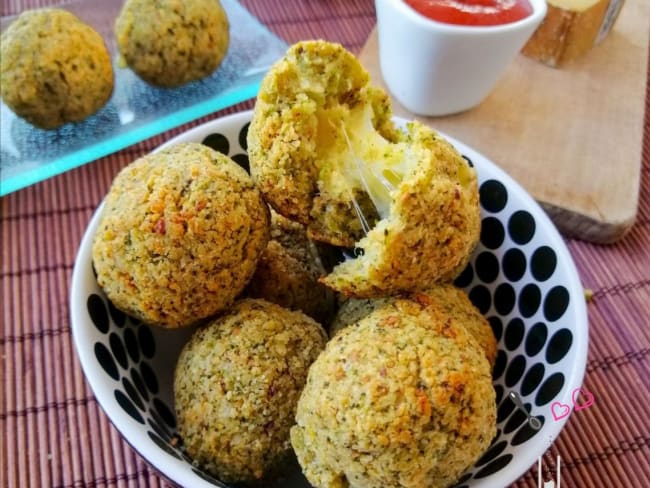 Croquettes de brocoli au fromage coulant