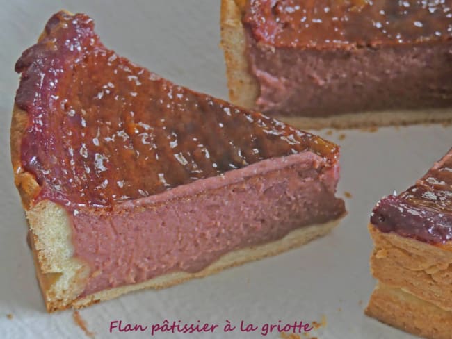 Flan pâtissier à la griotte