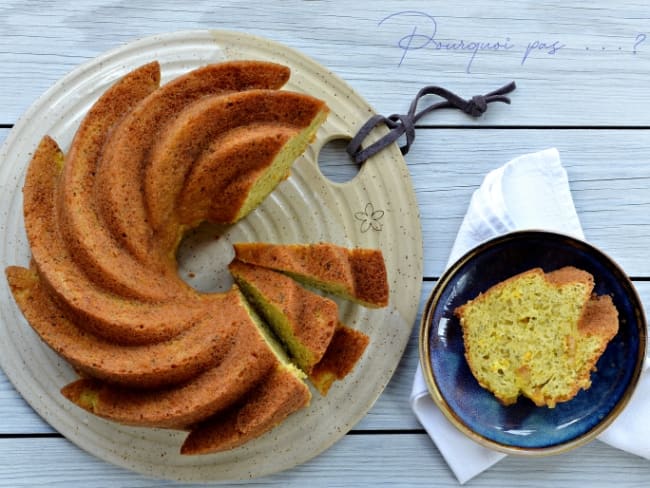 Cake orange, pistache avec un moule Nordic Ware	