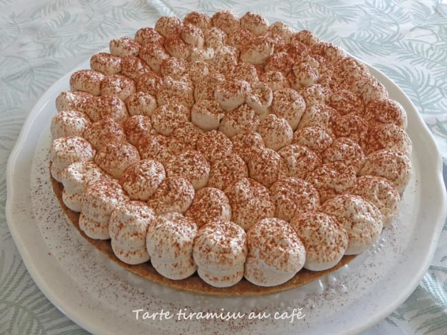 Tarte tiramisu au café