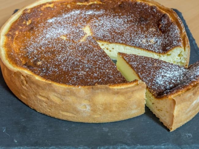 Tarte au fromage blanc maison onctueuse (käsküeche en Alsacien)