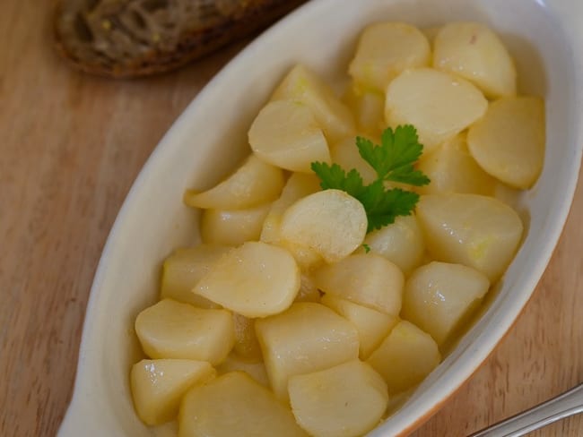 Navets glacés doux et fondants