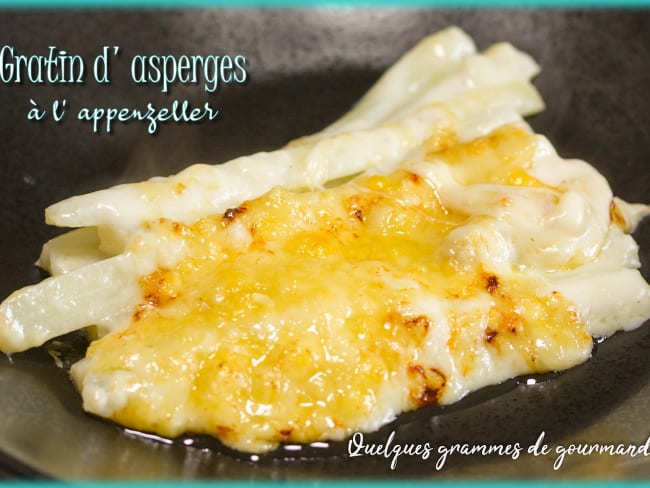 Gratin d' asperges à l'Appenzeller