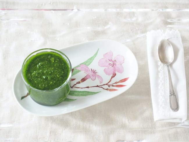 Sauce cresson comme un pesto mais sans basilic