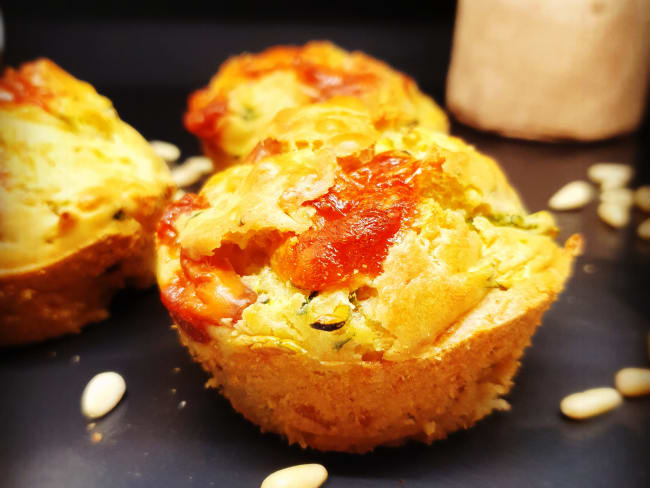 Muffins courgettes et scamorza