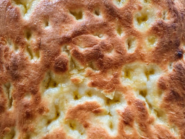 Focaccia de Gêne inratable au levain