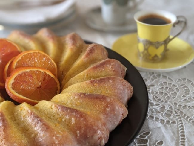 Gâteau glacé à l’orange.