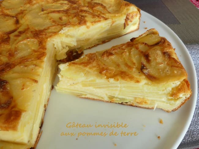 Gâteau invisible aux pommes de terre