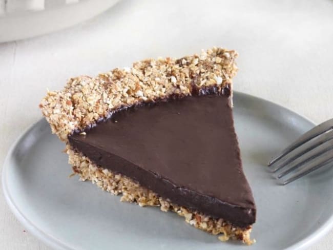 Tarte au café et au chocolat vegan