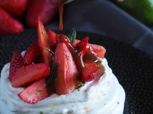 Pavlova aux Fraises