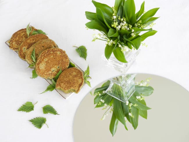 Blinis orties aux herbes