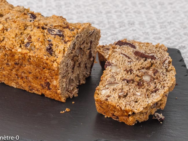 Banana bread amandes et pépites de chocolat