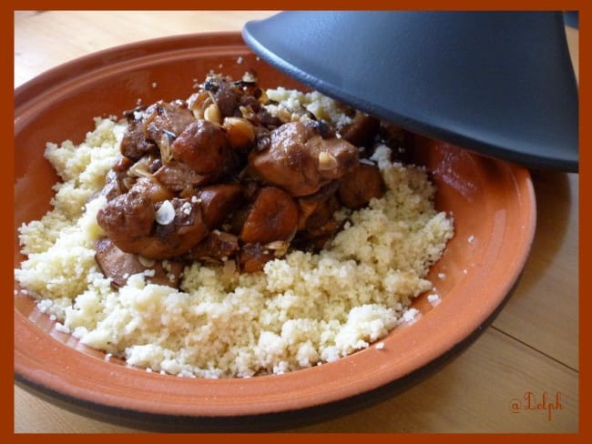 Tajine de poulet aux abricots