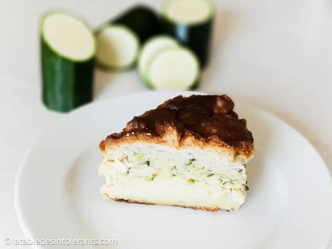 Gâteau magique aux courgettes sans gluten, sans lait ou sans lactose, avec ou sans œuf