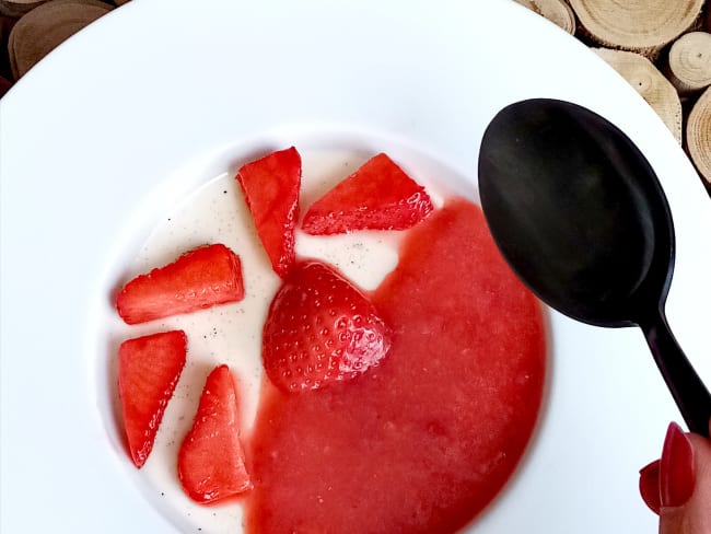 Panna Cotta, fraises ou mangue / passion