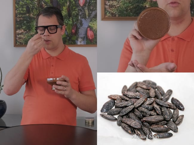 Mousse au chocolat à la fève tonka