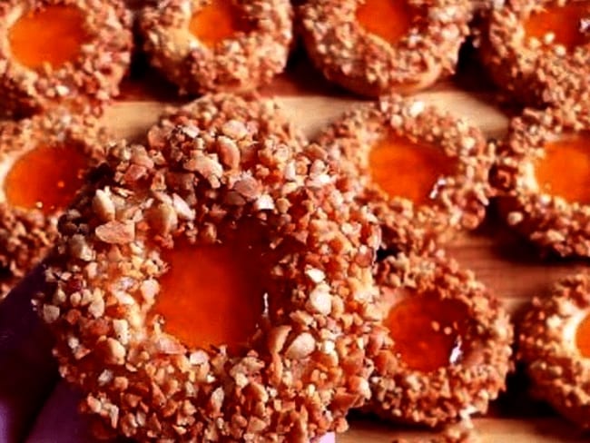 Biscuits Marocains aux amandes et abricots sans farine