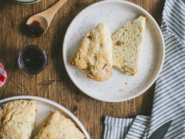 Scones aux raisins secs