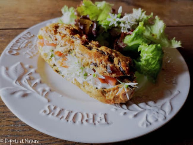 Eclairs salés à l'ail des ours et à la truite fumée pour une entrée originale et savoureuse