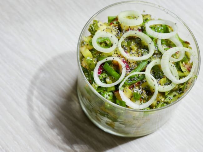 Tartare végétal alcalin de crudités