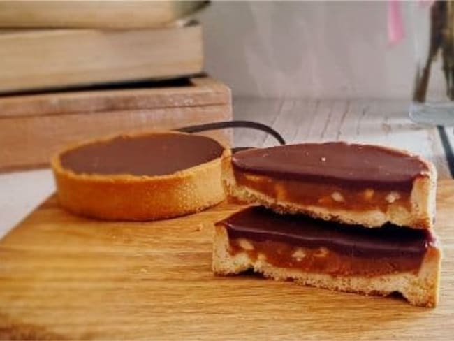 Tarte façon snickers