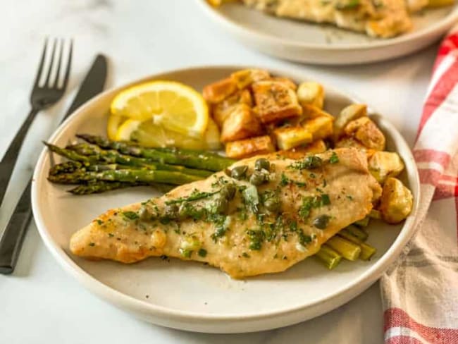 Recette d'escalopes de dindon sauce piccata