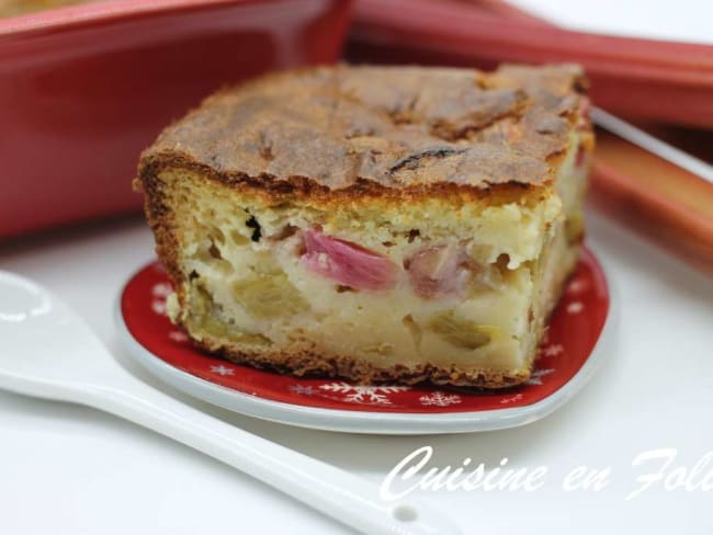 Clafoutis à la rhubarbe