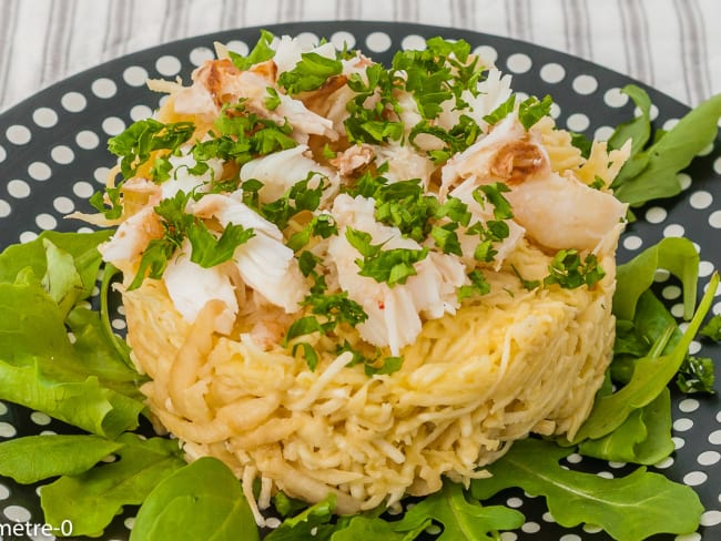 Céleri rave rémoulade aux pommes et à l’araignée