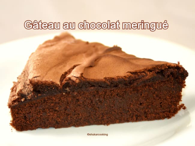 Gâteau au chocolat meringué