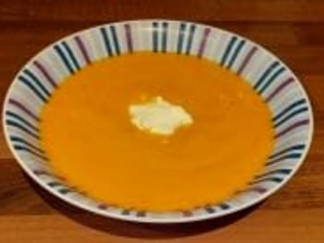 Recette rapide de velouté de potimarron pour halloween 