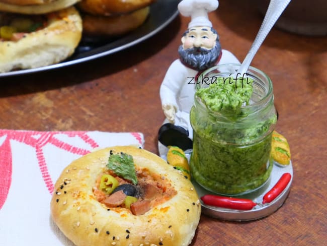 PESTO D'AIL TRIQUETRE OU CIBOULE D'AIL DE MON JARDIN