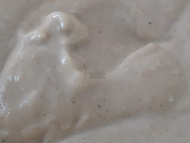 Sauce béchamel à  la farine de lentilles