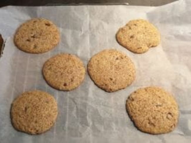 Recette de cookies au spéculoos et pépites de chocolat