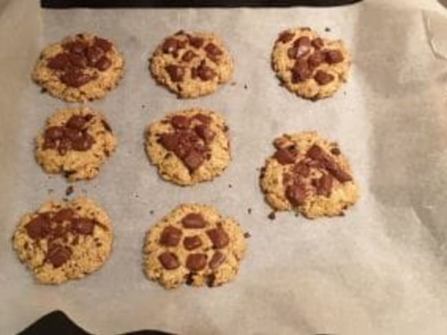 Recette de sablés (façon cookies) aux pépites de chocolat