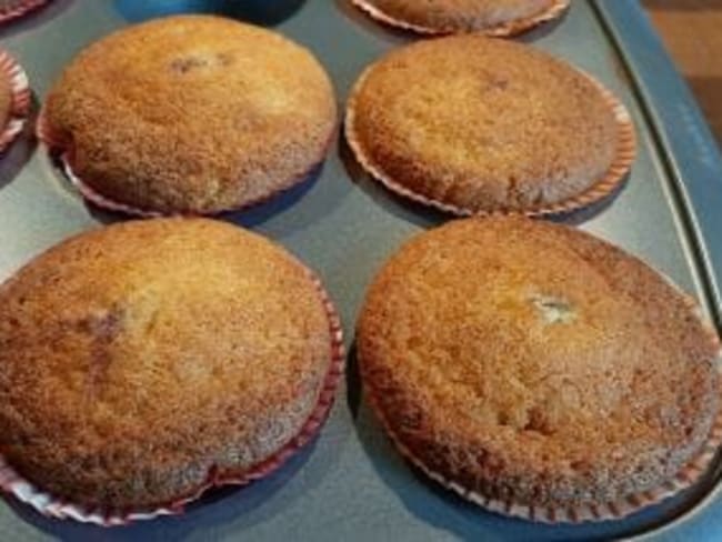 Recette facile de muffins moelleux aux griottes et pépites de chocolat 