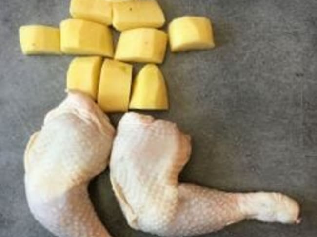 Recette de poulet au curry. Pour un repas de fêtes