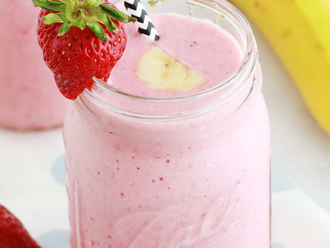 Recette smoothie fraise banane et yaourt