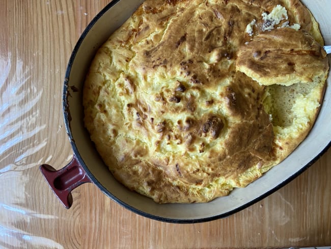 Soufflé au fromage gratiné