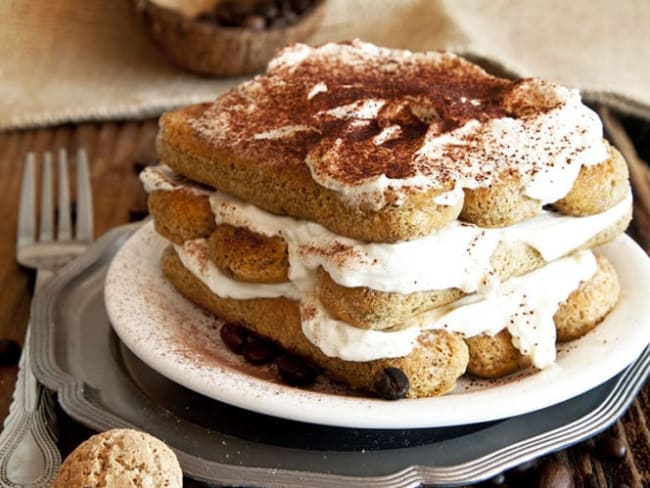 Tiramisu léger au fromage blanc