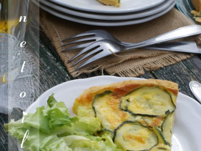 quiche fine chèvre et courgettes