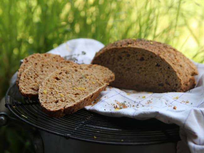 Soda bread citron thym