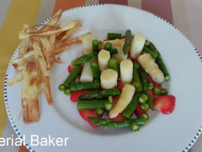 Salade de fraises et asperges