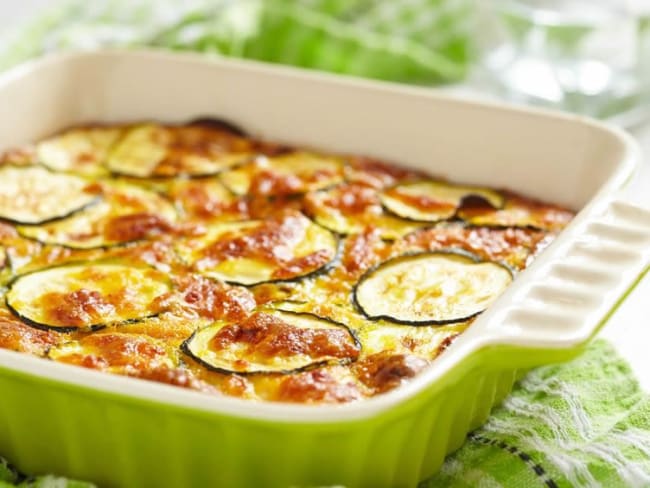 Gratin de courgettes au four