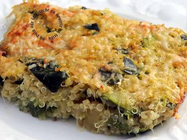 Gratin de courgettes & quinoa