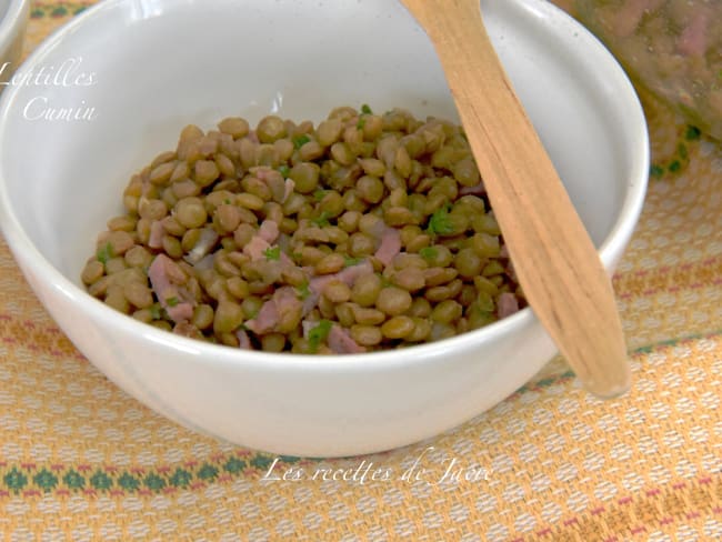 salade tiède de lentilles