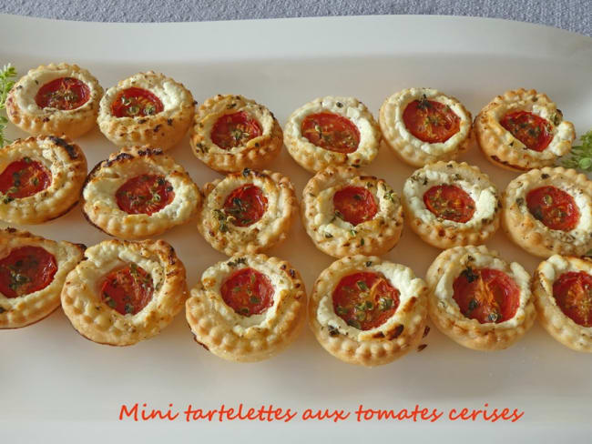 Mini tartelettes aux tomates cerises