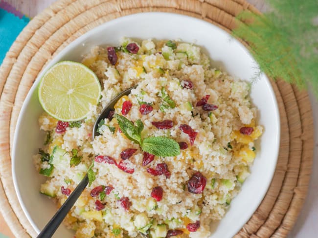 Attiéké en taboulé, couscous à base de manioc