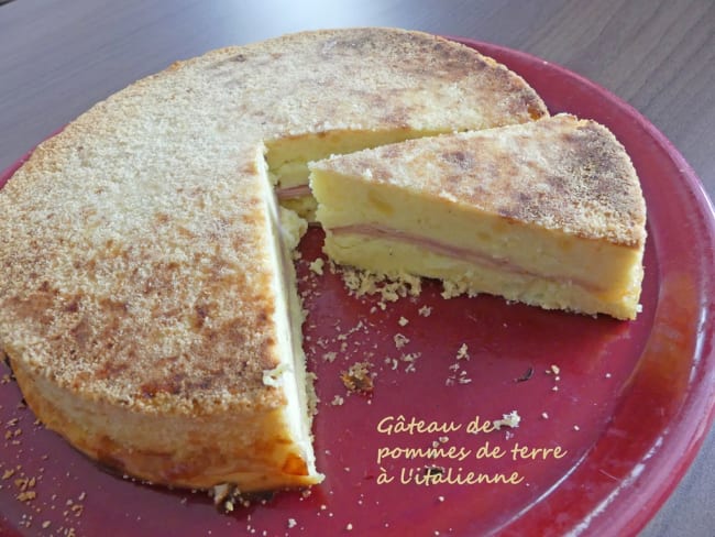 Gâteau de pommes de terre à l'italienne