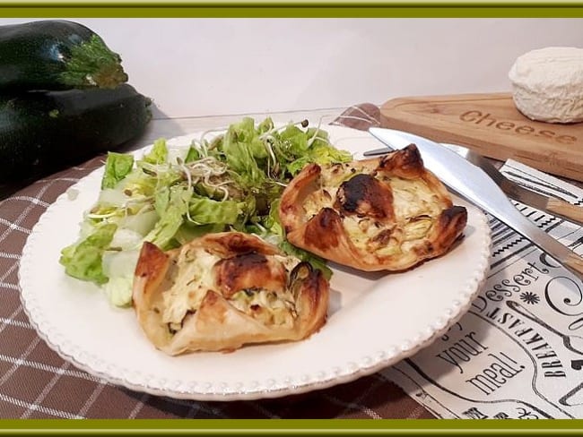 Friands aux courgettes, chèvre, miel