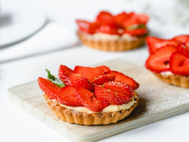 Tartelettes aux Fraises et à la Crème Pâtissière